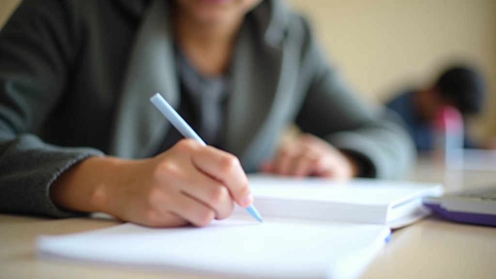 Estudante a trabalhar em tese académica